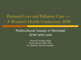 Dealing with Grief and Loss in a Multicultural Society