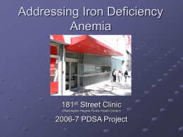 Combating Iron Deficiency Anemia
