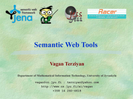 Semantic Web Tools