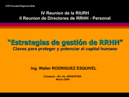 Estrategias de gestion en RRHH