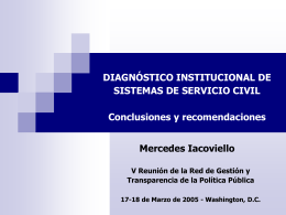 DIAGNOSTICO INSTITUCIONAL DE SISTEMAS DE …