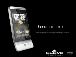 HTC Hero Training Slidedeck