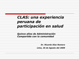 CLAS - ForoSalud - Foro de la Sociedad Civil en Salud