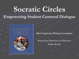 Socratic Circles - Education Transformation Office (ETO)