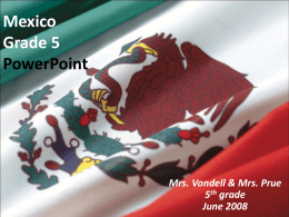 Mexico Grade 5 PowerPoint - Salmon River High School