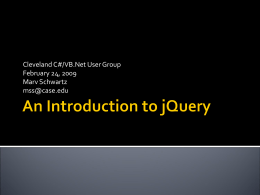 An Introduction to jQuery - C#/VB.Net Special Interest …