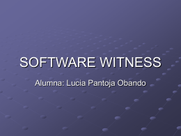 SOFTWARE WITNESS