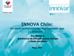 INNOVA Chile: Un socio activo para las empresas que …