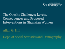 The Obesity Challenge: Levels, Consequences and …