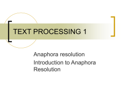 TEXT PROCESSING 1