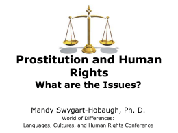 Prostitution and Human Rights