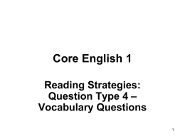 Core English 1