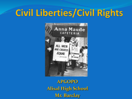 Unit 5: Civil Liberties and Rights Powerpoint