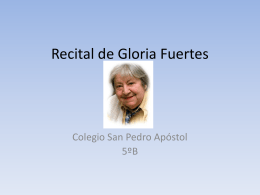 Recital de Gloria Fuertes