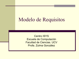 Modelo de Requisitos - Facultad de Ciencias-UCV