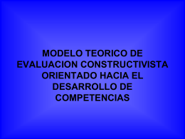 MODELO TEORICO DE EVALUACION CONSTRUCTIVISTA …