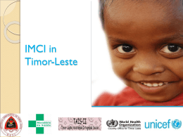 IMCI program: Updates, challenges and upcoming plan