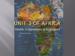 Unit 3 of Africa