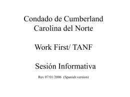 TANF INFORMATION SESSION