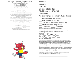 Red Cedar Elementary’s Foxes Trot 5K Registration Form