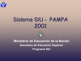 Sistema SIU - PAMPA 2000