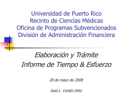 Universidad de Puerto Rico Oficina de Contratos, Fondos