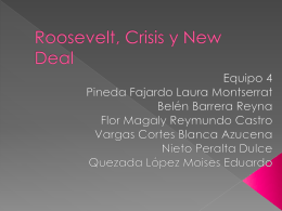 Roosevelt, Crisis y New Deal
