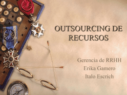 OUTSOURCING DE RECURSOS