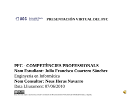 TFC-Bases de Datos Relacionales Julio Francisco Cuartero