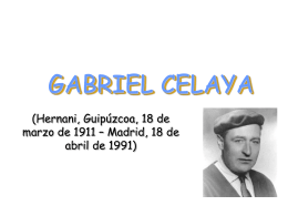 GABRIEL CELAYA - Lengua en Palomeras