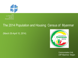 2014 Census in Myanmar