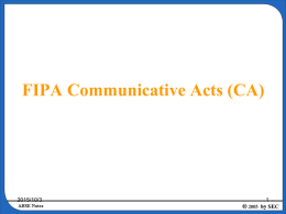 FIPA Communicative Acts (CA)