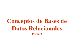 Conceptos de Bases de Datos Relacionales