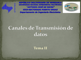 TRANSMISION DE DATOS - Sistemas de Comunicaciones