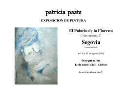 patricia paats EXPOSICION DE PINTURA