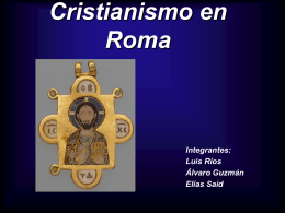 Cristianismo en Roma - Patricio Alvarez Silva