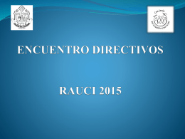 ENCUENTRO DIRECTIVOS RAUCI 2015