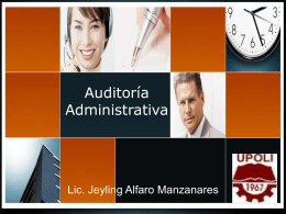 Diapositiva 1 - MSc. Jeyling Alfaro Manzanares