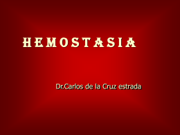 HEMOSTASIA Y TRANSFUSION-I