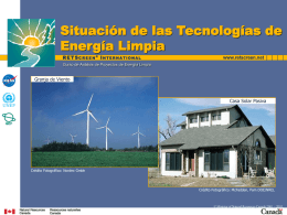 Status of Renewable Energy Technologies