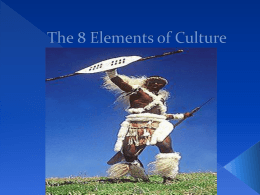 The 8 Elements of Culture - Mr Boayue's Social Studies site