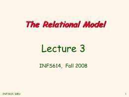 The ER and Relational Models