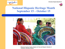 Hispanic Awareness Month