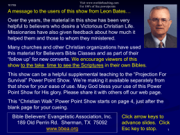 christian walk - PowerPoint Presentations Free to …