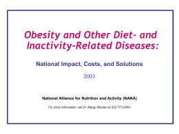 Diet-Related Disease: a leading cause of disability