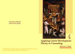 Applying Career Development Theory to Counseling, 4e