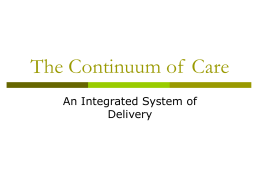The Continuum of Care - SFU.ca