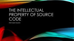 The intellectual property of source code