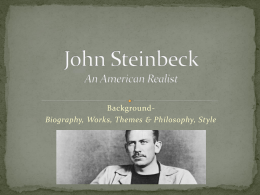 John Steinbeck An American Realist