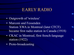 RADIO - University of Ottawa